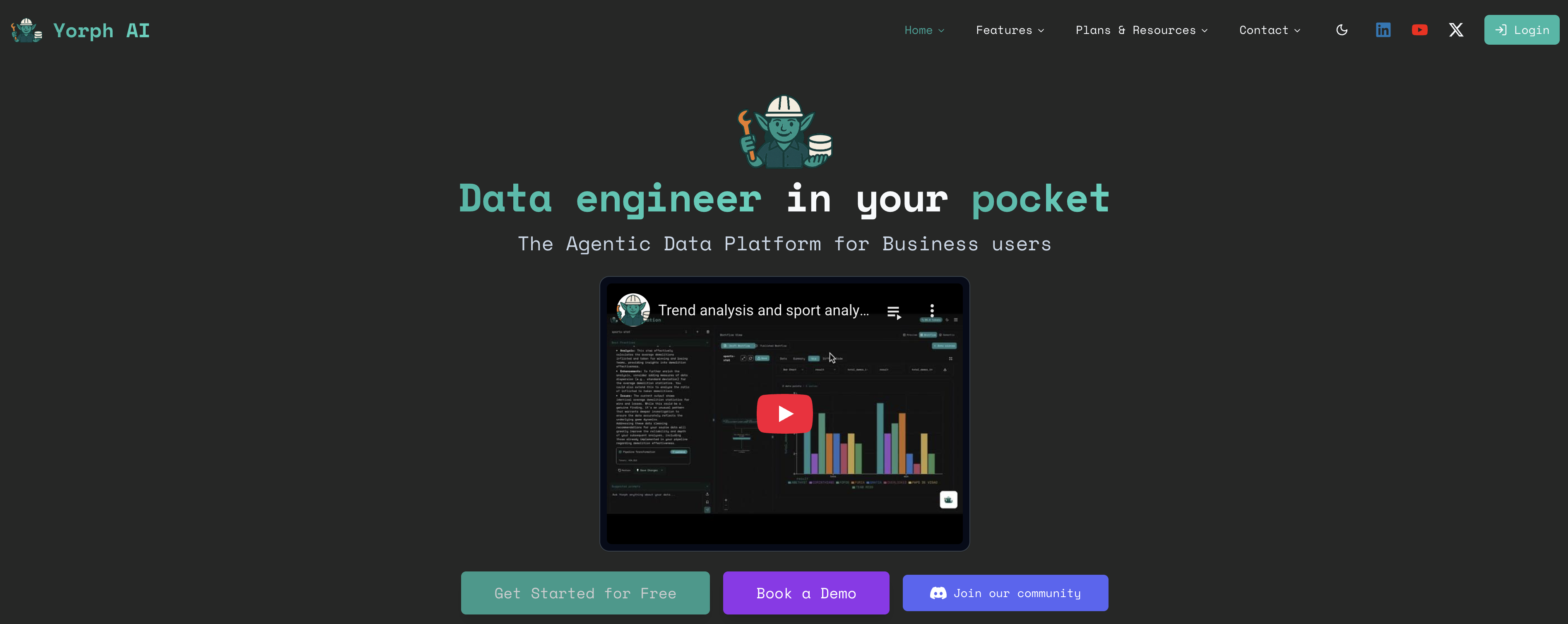 Yorph AI - Screenshot showing the interface and features of this AI tool