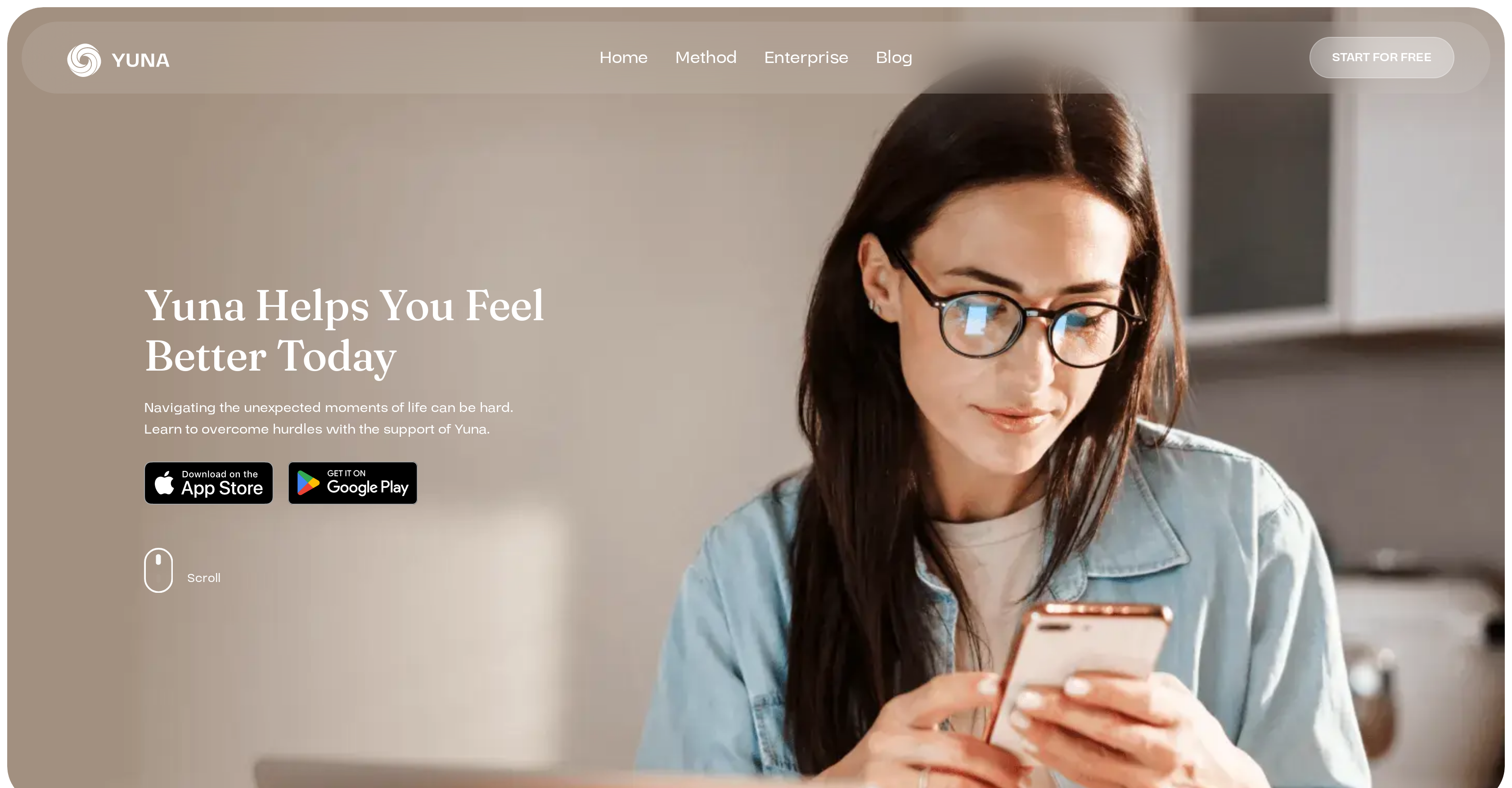 Yuna AI - Screenshot showing the interface and features of this AI tool