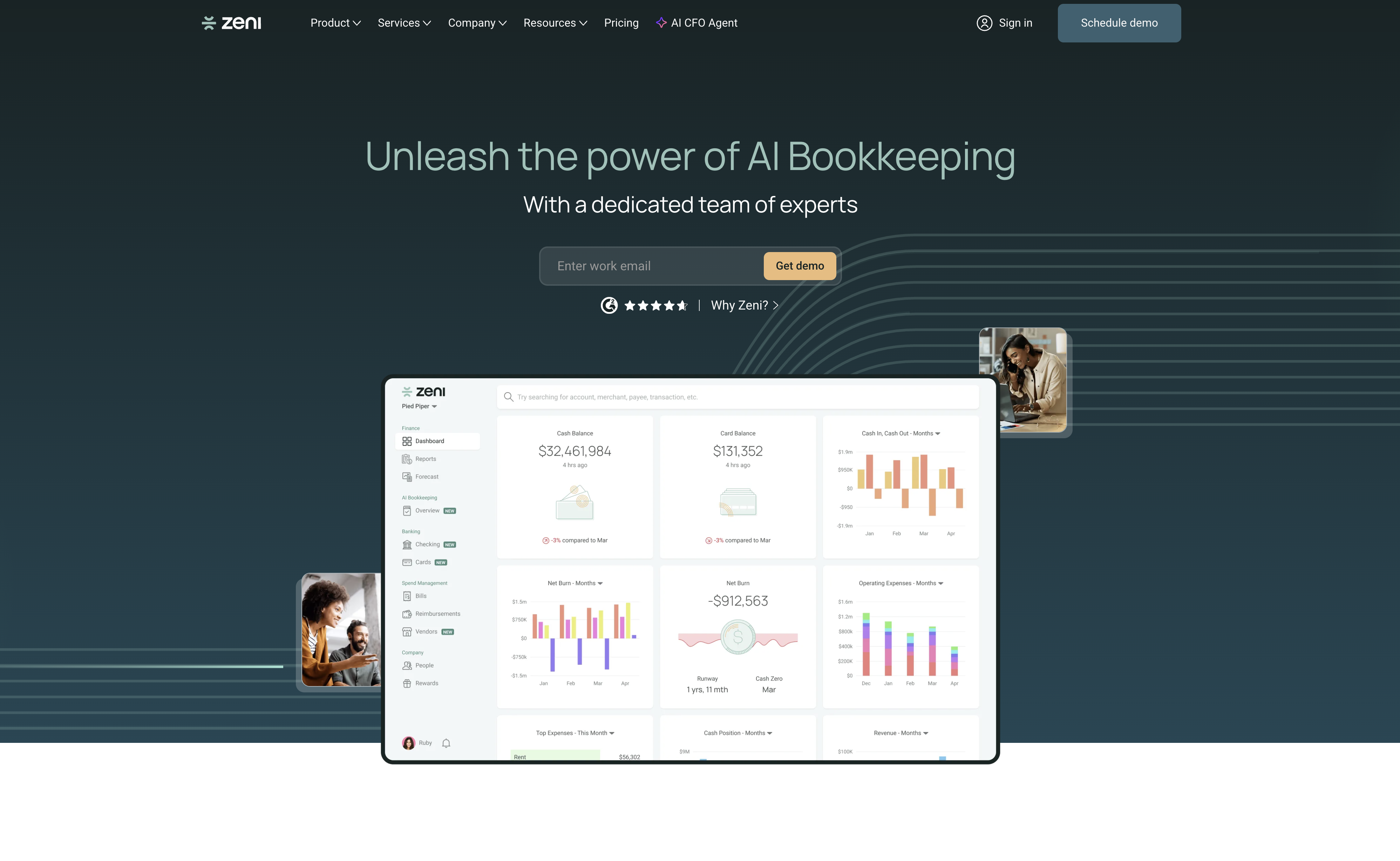 Zeni - Screenshot showing the interface and features of this AI tool